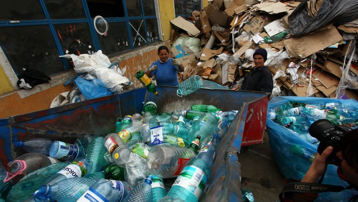 Staţie de sortare a deşeurilor reciclabile / FOTO: Eco-Rom Ambalaje