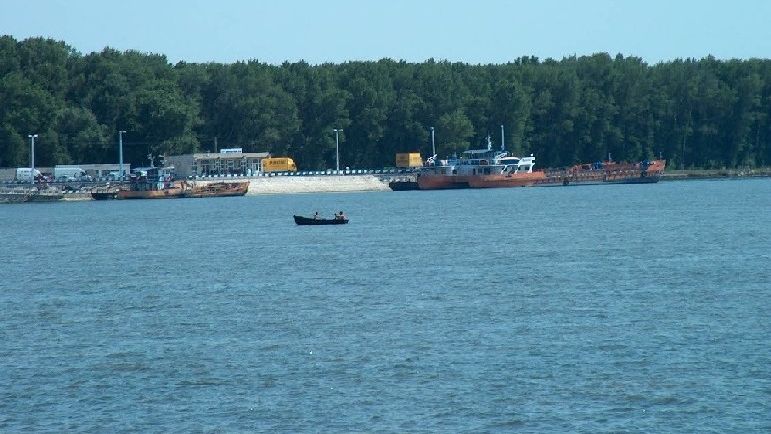 Un cetățean ucrainean a trecut ilegal Fluviul Dunărea, cu ajutorul unui buștean