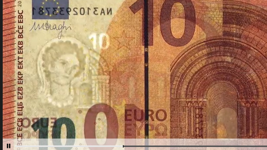 Apar noi bancnote de 10 EURO. VEZI CUM ARATĂ
