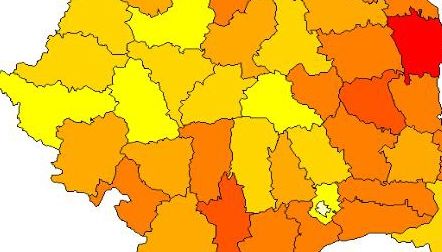 Harta sărăciei în România. Care sunt judeţele cu COD ROŞU