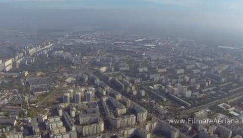 Imagini spectaculoase cu Bucureștiul realizate de un bărbat care și-a construit o dronă