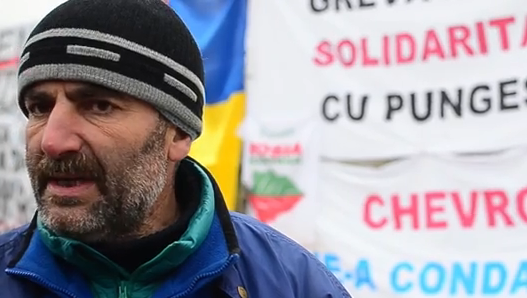Sandu Popescu, de 17 zile în greva foamei în centrul Bucureştiului, din solidaritate cu pungeştenii