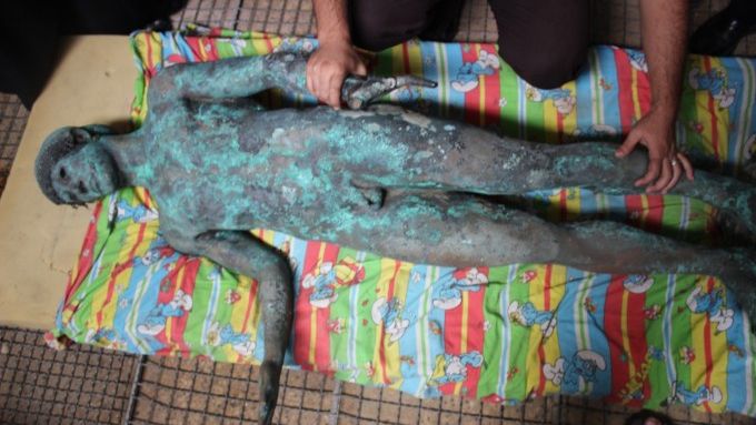 Descoperire incredibilă în Gaza: o statuie străveche, cu o valoare de 250 de milioane de euro