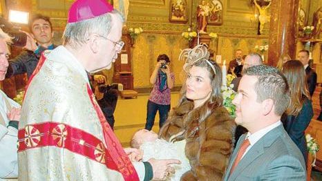 Costel Căşuneanu jr. şi-a botezat fetiţa