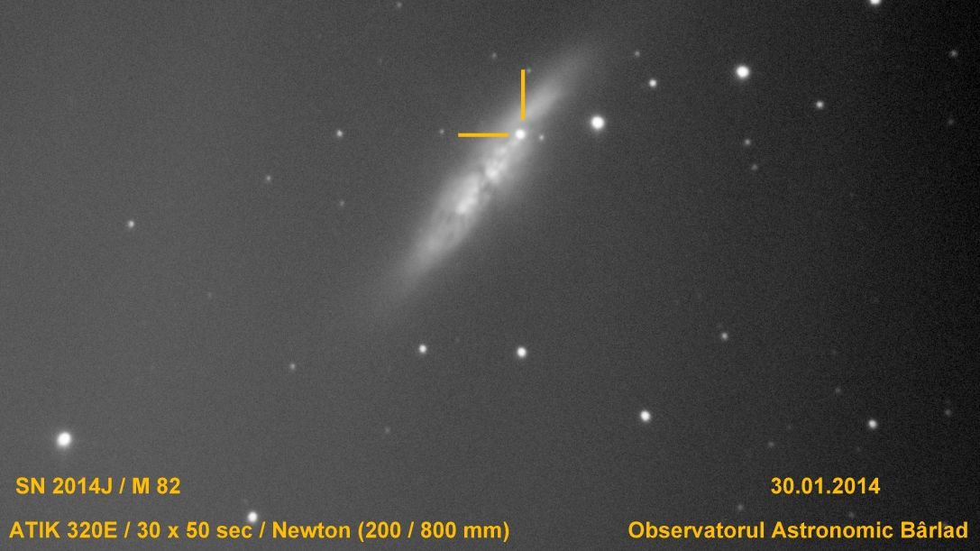 Supernova 2014J, observată de astronomii de la Bârlad