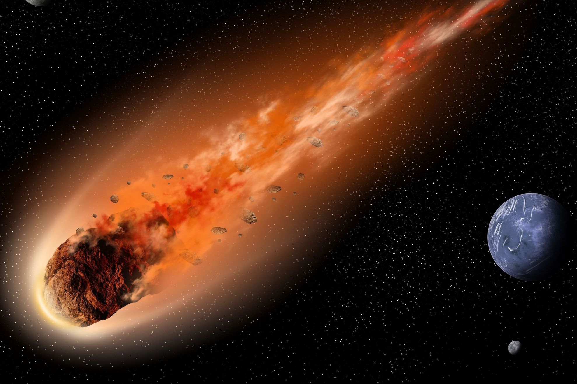 Astronomii au monitorizat dezintegrarea misterioasă a unui asteroid
