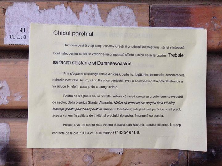 MARTOR OCULAR: "Preoții își împart teritoriile precum mafioții"