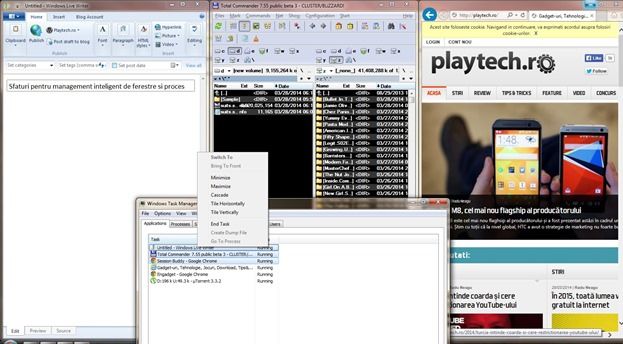 Trucuri pentru un management inteligent de ferestre în Windows