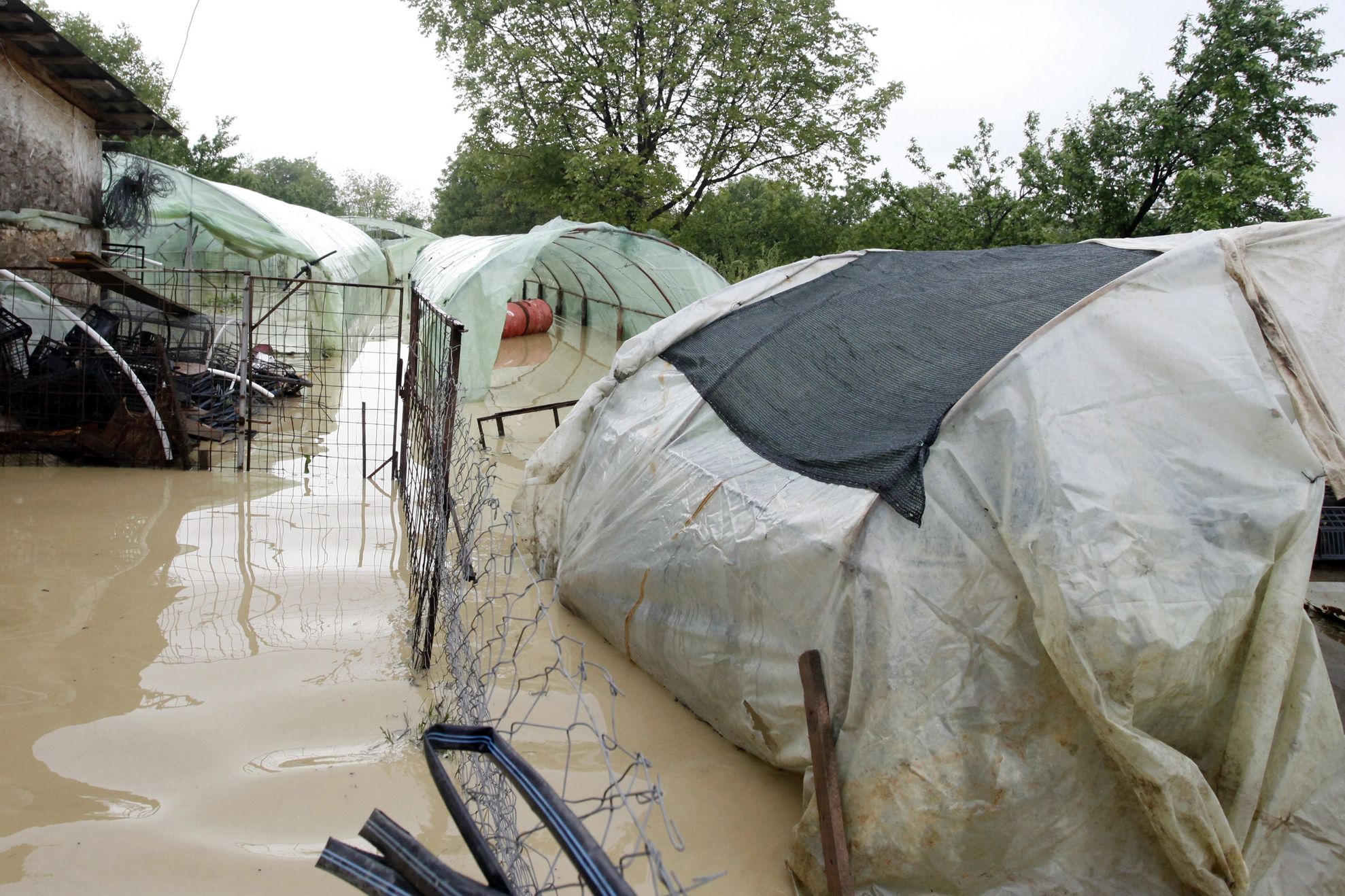 POTOP în OLT: aproape 600 de curţi şi gospodării, inundate