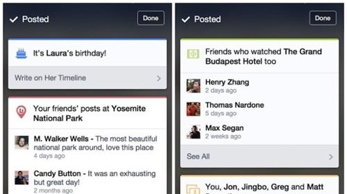 Facebook testează carduri similare cu cele din Google Now