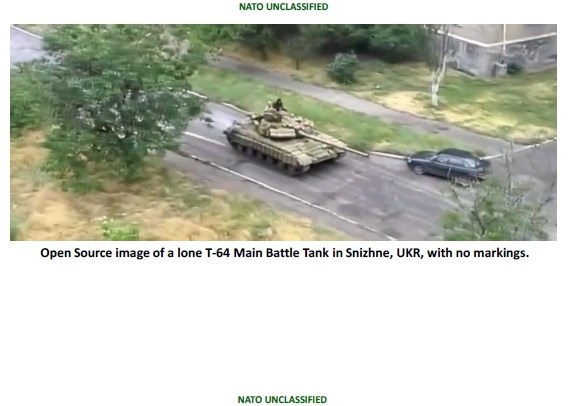 NATO a publicat imagini cu tancurile ruseşti care ar fi intrat în Ucraina