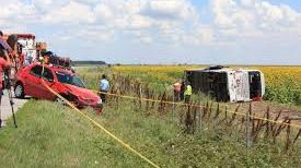 Imagini şocante cu accidentul de pe Autostrada Soarelui 