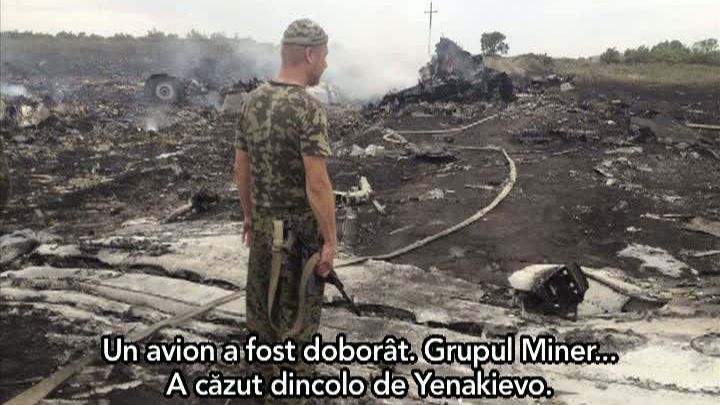 AVION DOBORÂT în Ucraina. INTERCEPTĂRI între OFIŢERI RUŞI şi SEPARATIŞTII proruşi