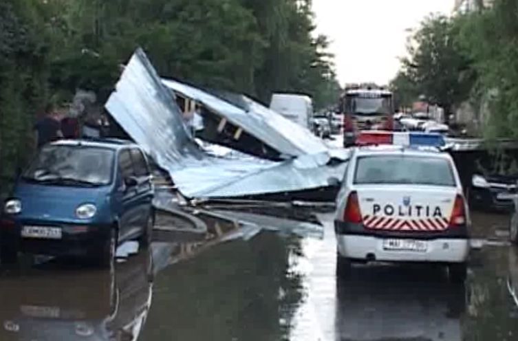 IMAGINI apocaliptice după o furtună puternică 