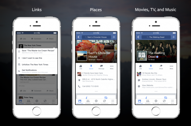Aplicația de Facebook pentru iOS și Android introduce Save for Later
