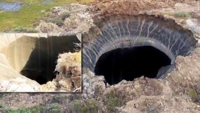 Două noi cratere gigantice au apărut în regiunea siberiană Yamal 