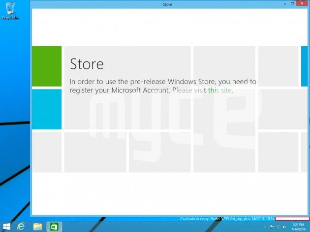 Primele imagini cu Windows 9