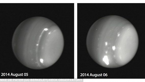 FURTUNI URIAŞE pe planeta Uranus, vizibile de pe Pământ - FOTO