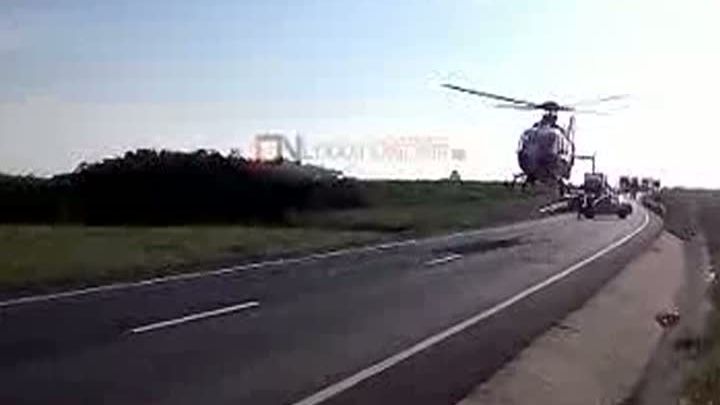 ACCIDENT GRAV de circulație. Un copil "a zburat" prin geam 