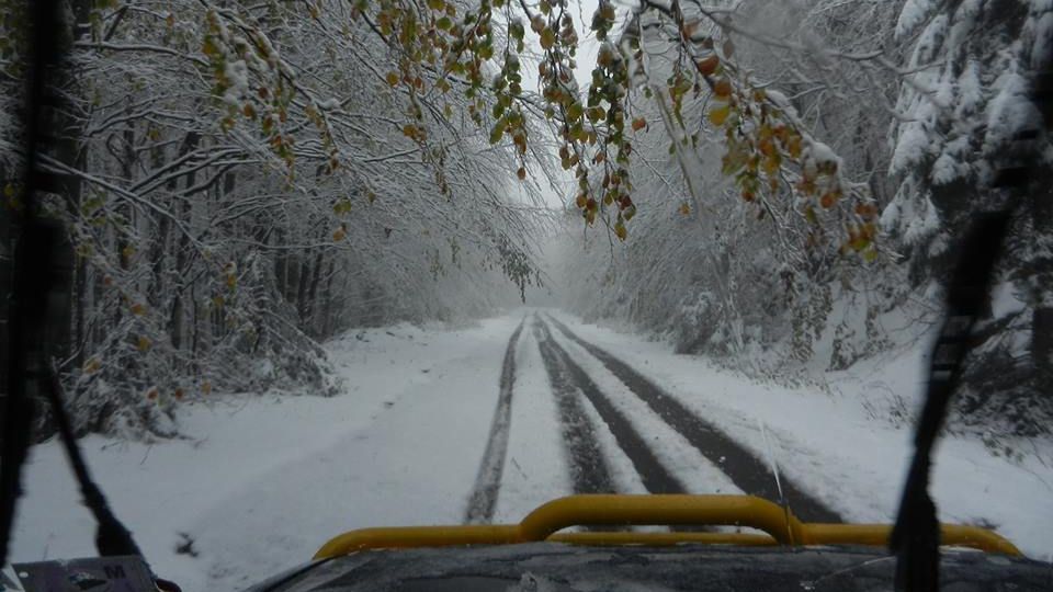 INFORMARE METEO. Lapoviță și ninsoare în mai multe județe din țară