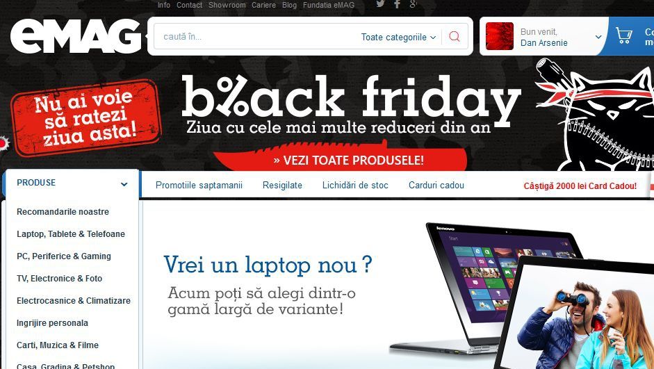Black Friday 2014. emag - reducerile impresionante au început la ora 7