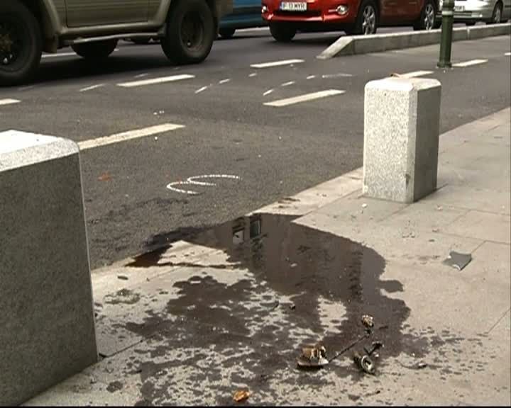 ACCIDENT grav pe Calea Victoriei. Un polițist a fost rănit