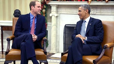 Premieră la Casa Albă: Barack Obama l-a primit pe Prințul William în Biroul Oval