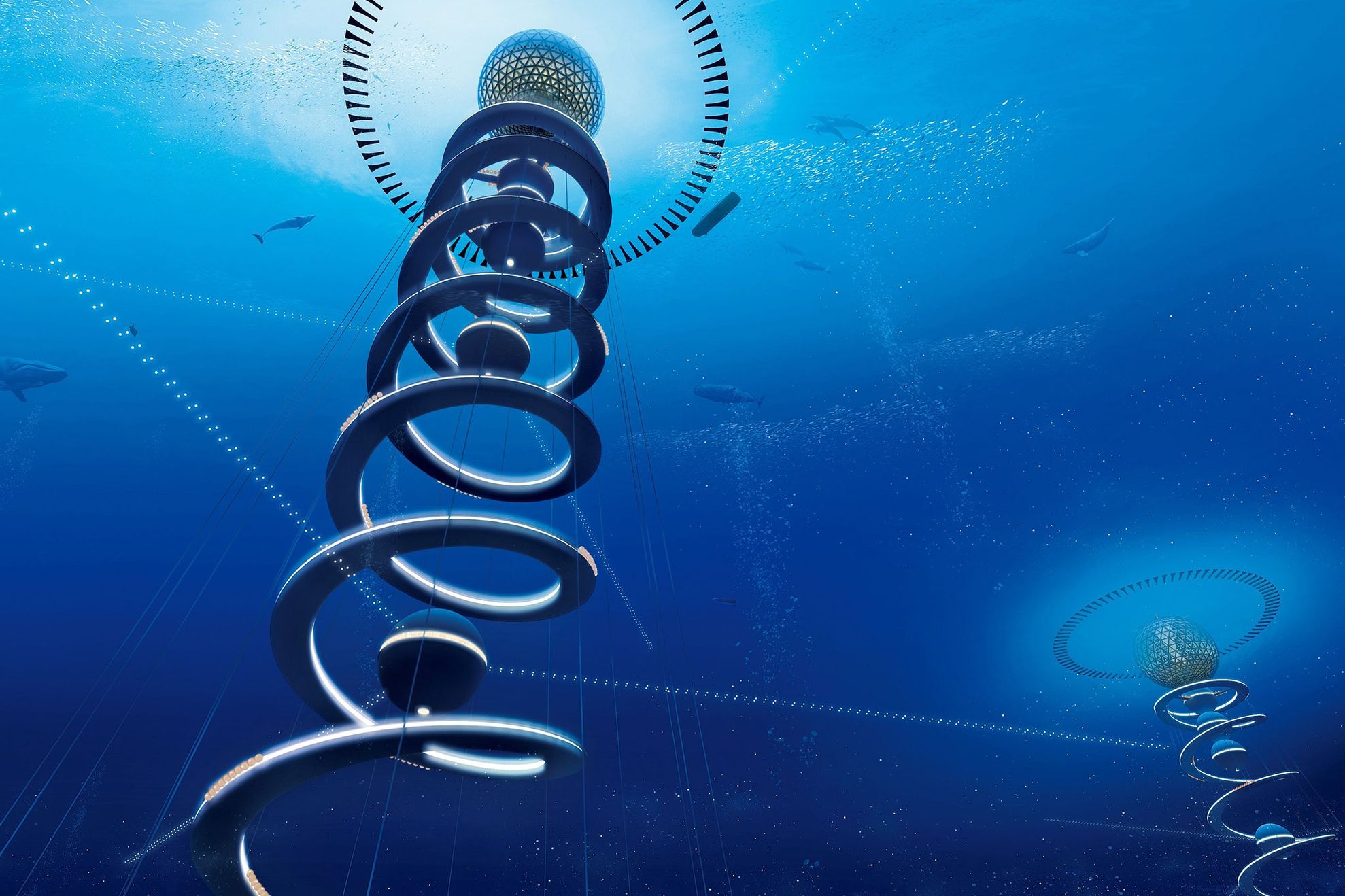 "Spirala oceanului": Cum va arăta oraşul subacvatic capabil să adăpostească 5.000 de oameni
