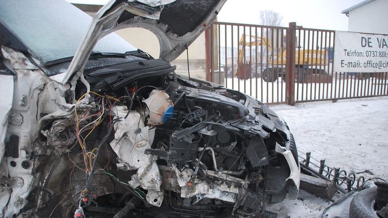 Accident cu imagini de groază