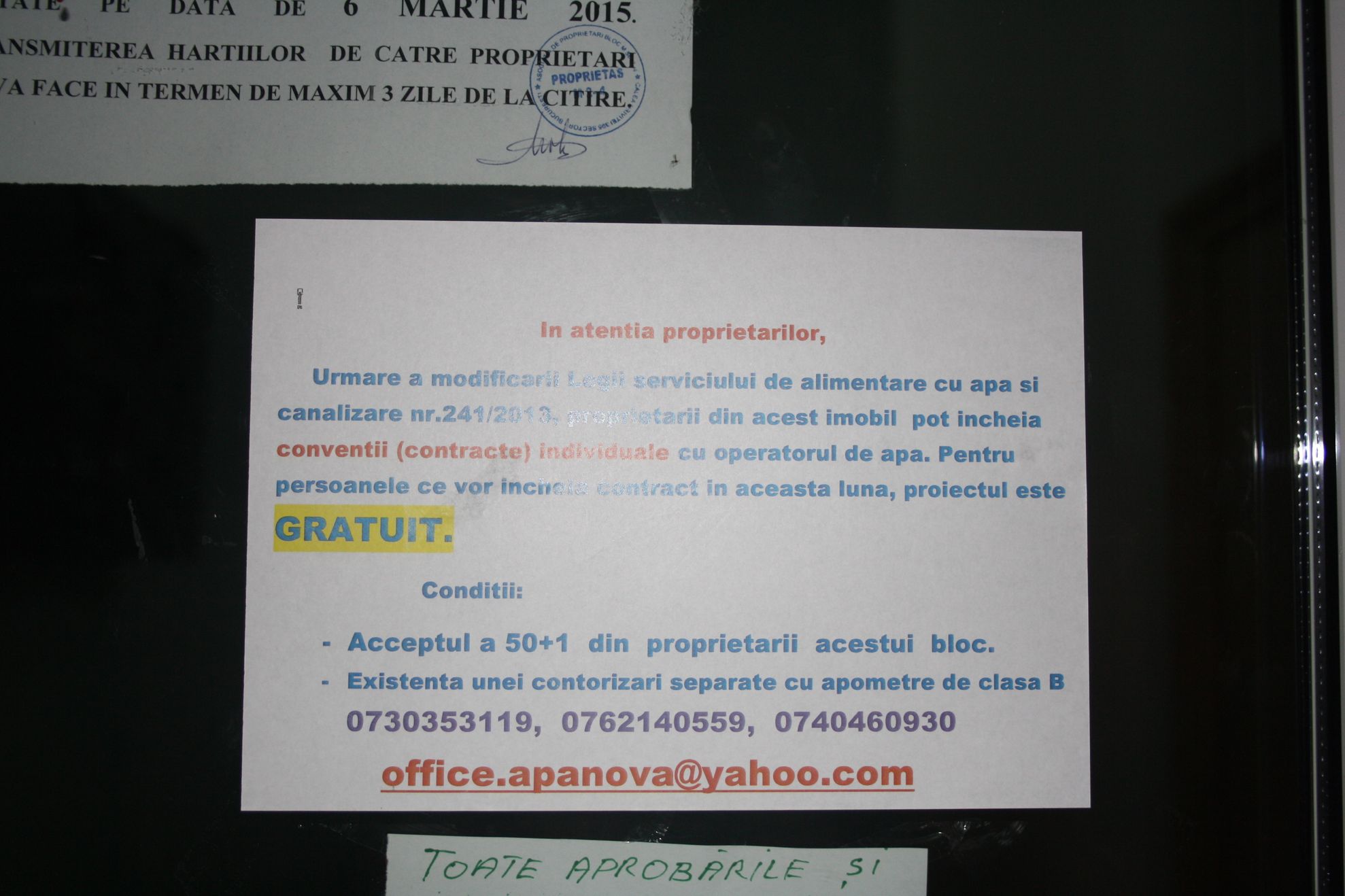 Apa Nova Bucureşti atrage atenţia asupra unei noi tentative de înşelătorie! 