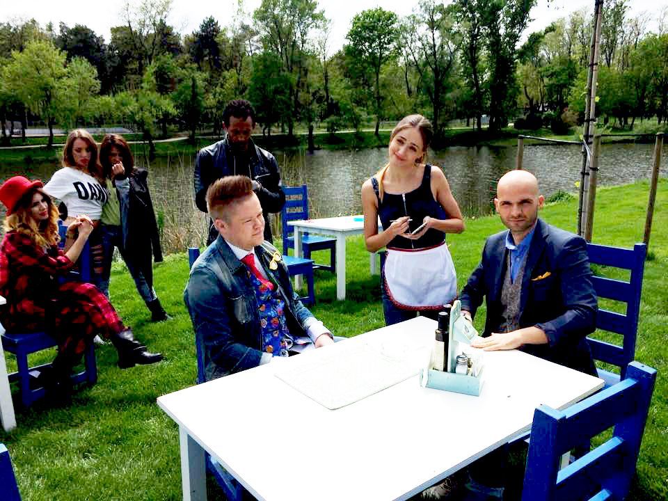 Imagini exclusive de la filmările noului clip al trupei AlbNegru