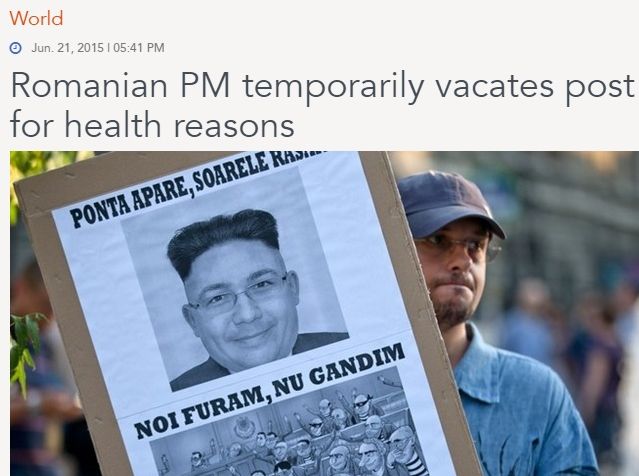 Ce scrie presa internațională despre "dezertarea" lui Ponta de la Guvern