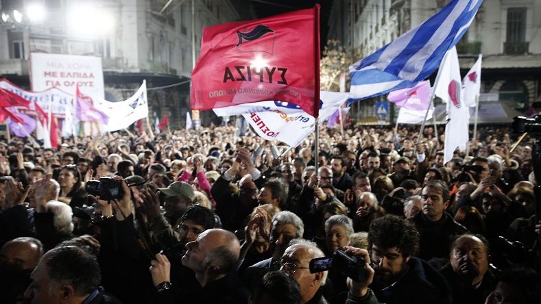 Miting anti-austeritate la Atena. Mii de oameni, în stradă