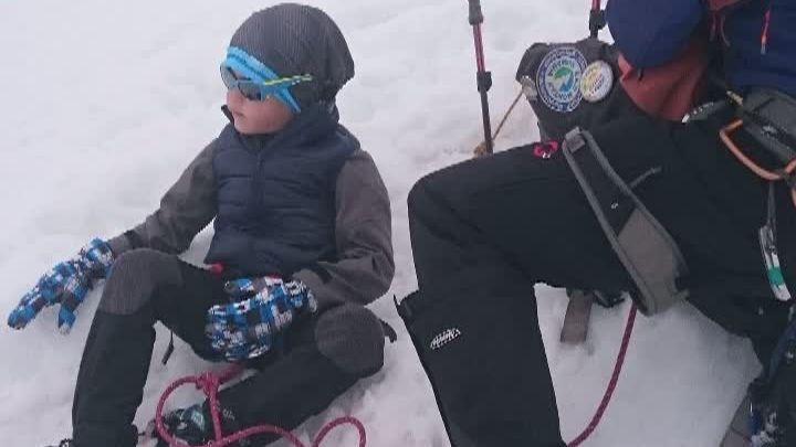 Expediţie în Alpi la vârsta de 5 ani 
