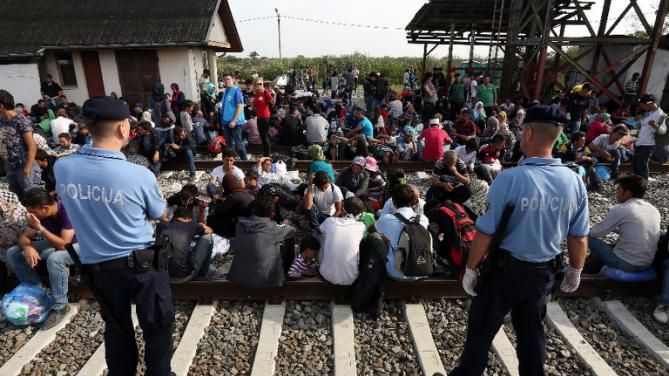Scene şocante: Ungaria a dezarmat 40 de poliţişti croaţi şi a sechestrat un tren cu 1000 de migranţi