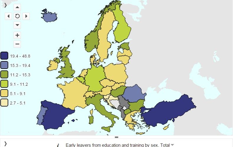 Imaginea rușinii pentru educația din România. Harta abandonului școlar în Europa