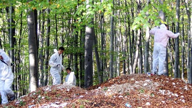 Un bărbat aflat la cules de nuci a făcut o descoperire macabră. Totul se afla într-o râpă