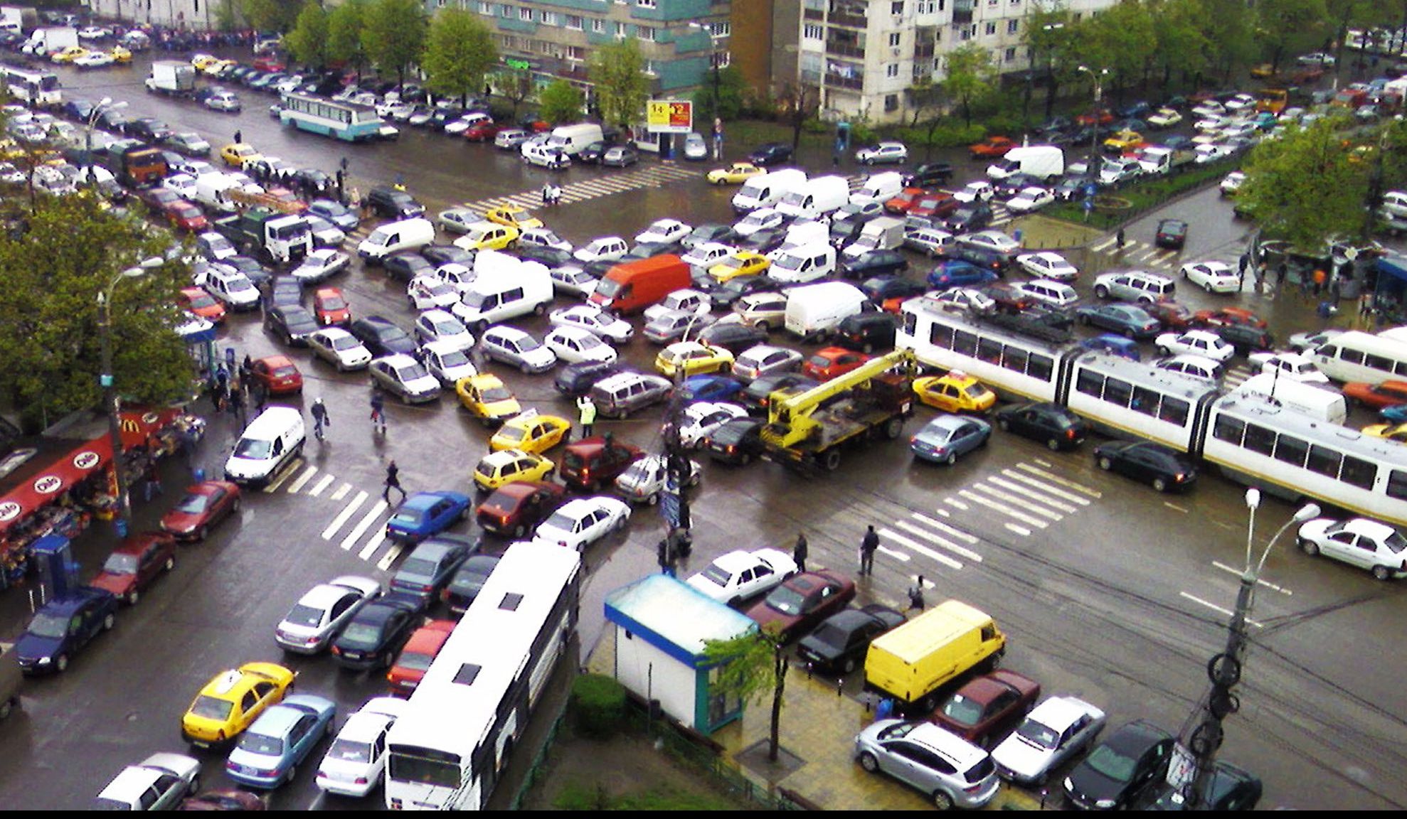 Bucureștiul, sufocat de ambuteiaje. Foto/Arhivă