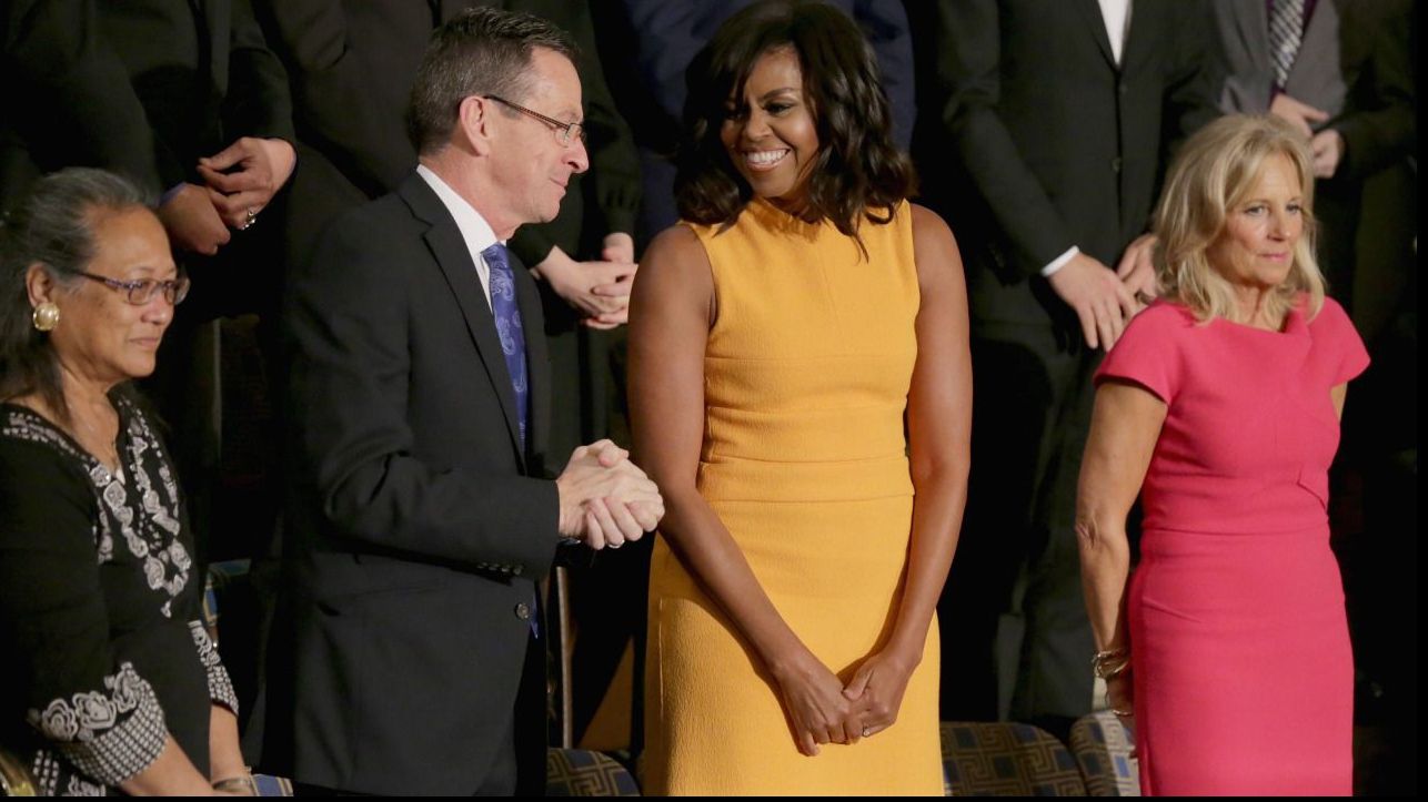 Ce s-a întâmplat cu rochia purtată marți de Michelle Obama în timpul discursului soțului ei