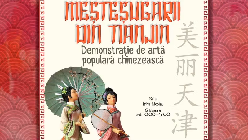 Demonstrație de artă și cultură din China, la Muzeul Țăranului Român 