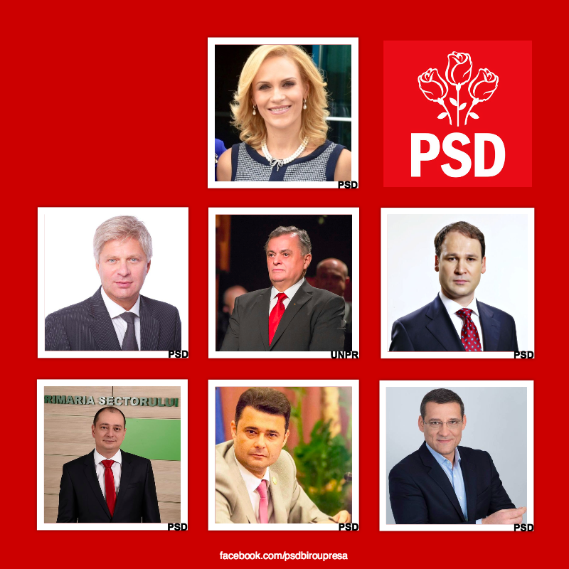 PSD a anunțat candidaţii pentru Capitală. Firea, Tudorache, Onțanu, Negoiță, Băluță, Florea și Mutu