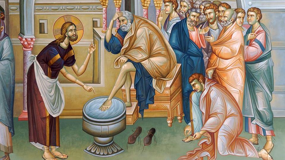 Ritualul smereniei în Joia Mare. Înalţi prelaţi au spălat pe picioare 12 persoane 