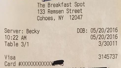 Mesajul cutremurător scris de o clientă pe nota de plată. "Viaţa e scurtă..."