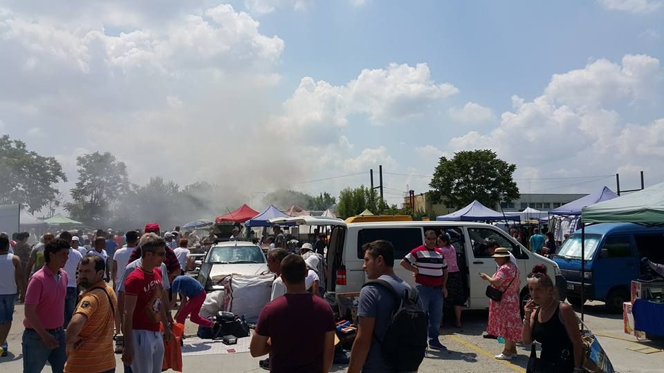 Prima fotografie cu explozia violentă din Capitală, postată de un rănit. Mărturia sa