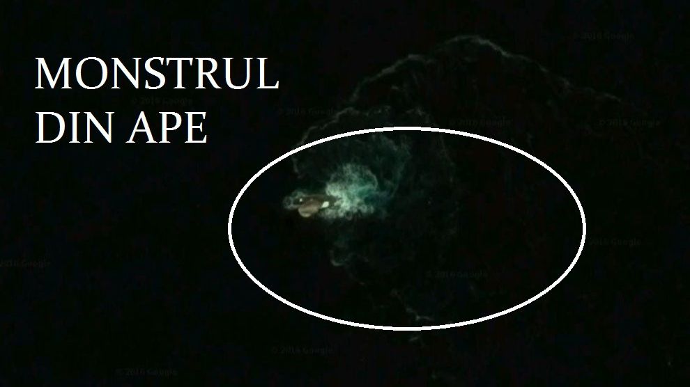 Creatura de coşmar surprinsă pe Google Earth. Monstrul are 120 de metri şi tentacule oribile 