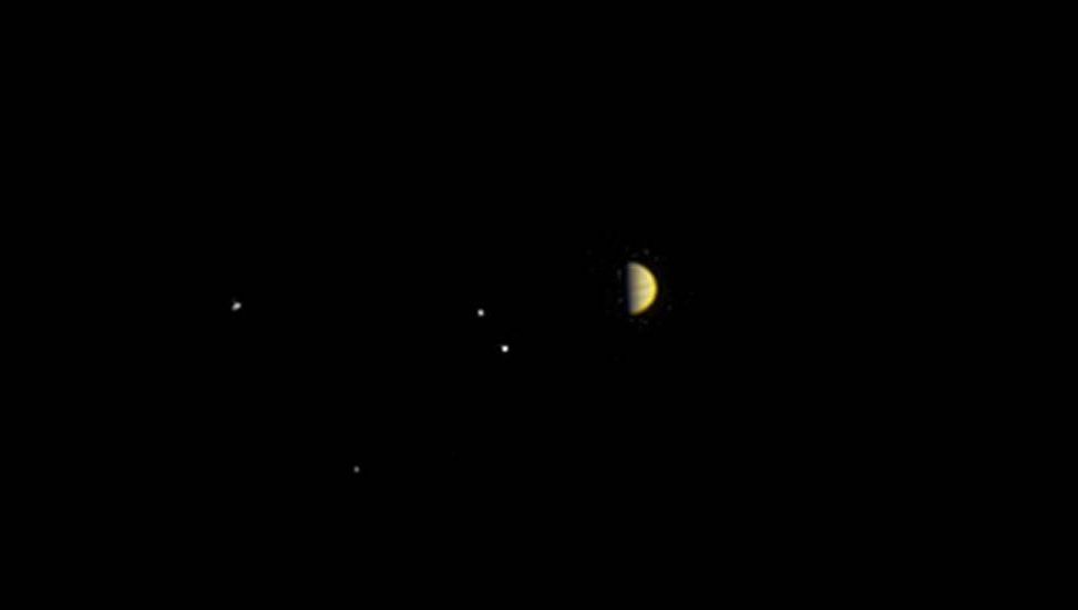 Prima imagine color cu planeta Jupiter, trimisă de sonda spaţială Juno
