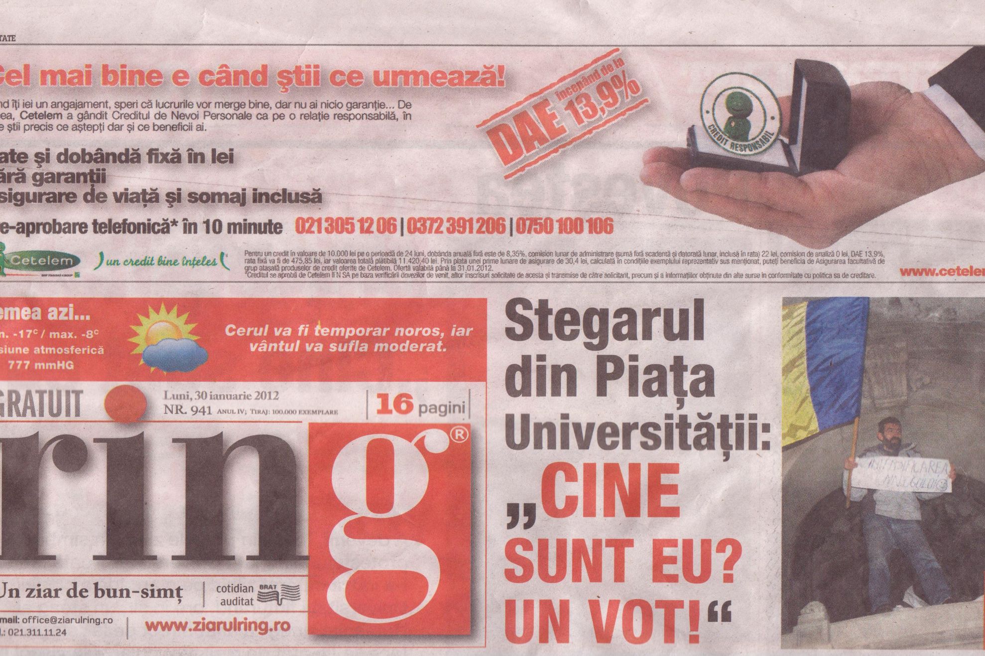 "Ziarul Ring" dispare de pe print. Anunţul făcut de redacţia ziarului