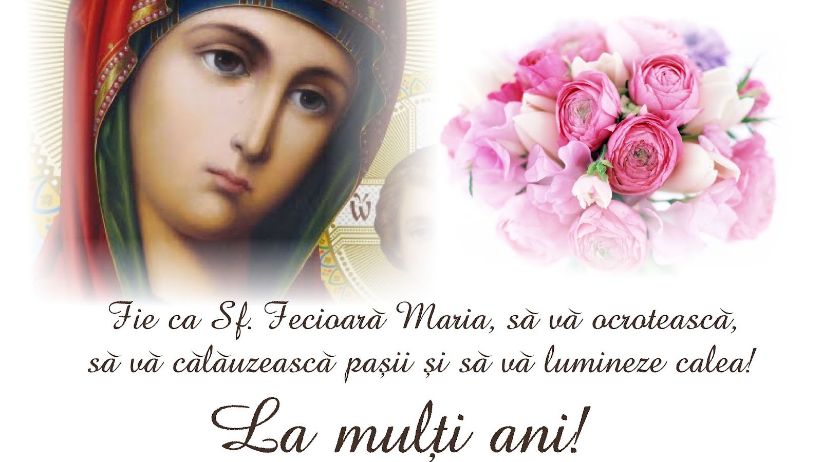 FELICITĂRI SF. MARIA. Cele mai frumoase felicitări pentru cei dragi care poartă numele Sfintei Maria