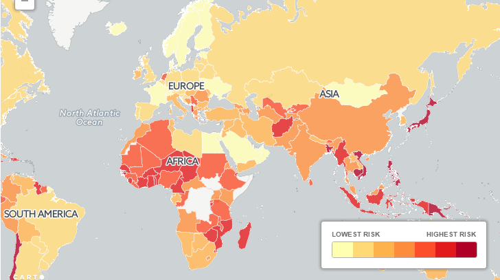 Vrei să călătoreşte în străinătate? Iată HARTA ţărilor în care sunt posibile CUTREMURE devastatoare