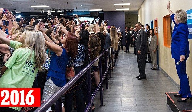 Imaginea zilei - cum a fost surprinsă Hillary Clinton